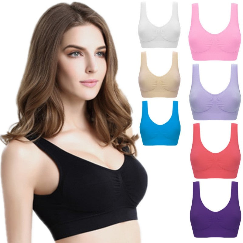 Shop Women Yoga Tank Tops  Sports Bra Workout Fitness Running Crop Top