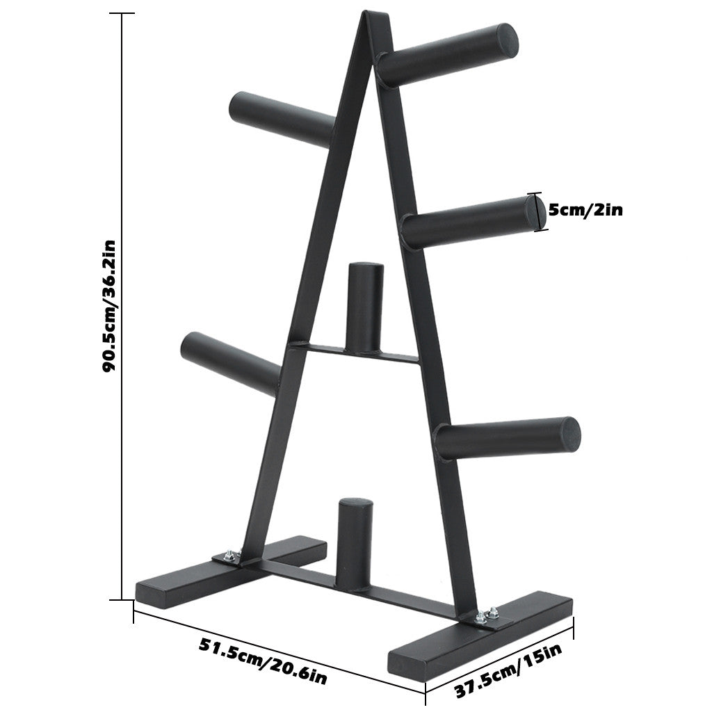 Shop Weight Plate Rack Weight Plate Tree 2 inch For Bumper Plates Free Weight Stand