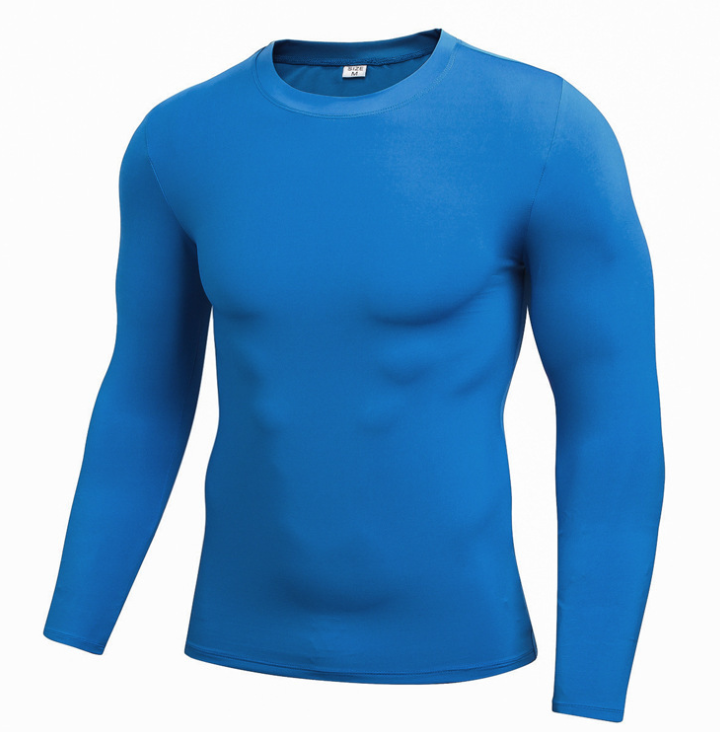 Shop Men's Solid Quick-Drying Fitness Tight T-Shirt