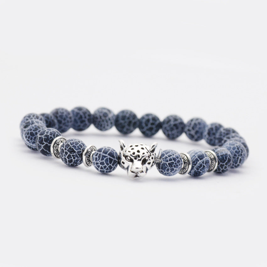 Shop Natural Stone Owl Head Yoga Bracelet
