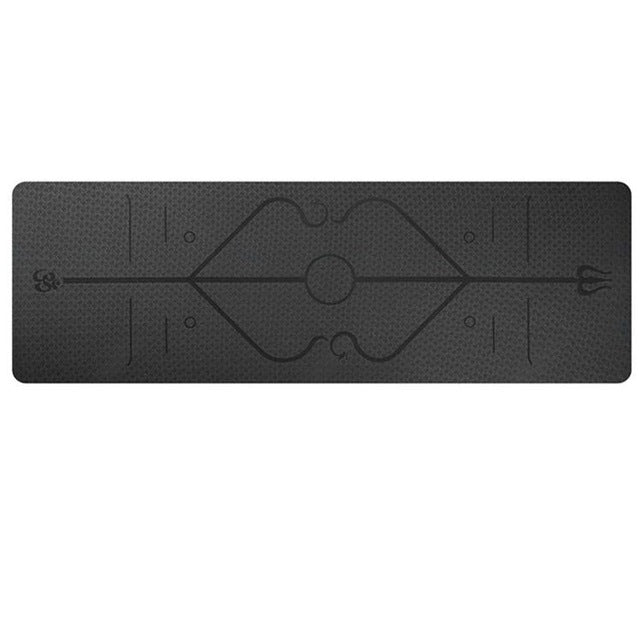 Shop Non Slip TPE Yoga Pad Position Line Beginner