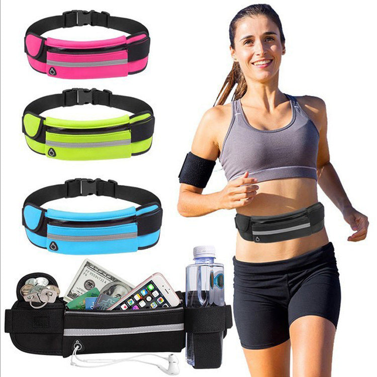 Shop Fitness Waist Bag With Pocket Slim Running Bag For Hiking Cycling Workout Sports Gym