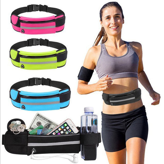 Shop Fitness Waist Bag With Pocket Slim Running Bag For Hiking Cycling Workout Sports Gym