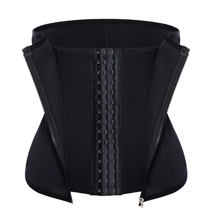 Shop Hot-selling zipper three-breasted belt neoprene corset body burst SWEAT Fitness Postpartum Body Girdle