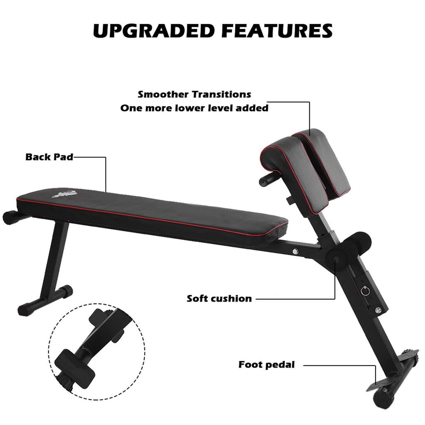 Shop Height-adjustable Multifunctional Sports Stretching Stool Roman Chair