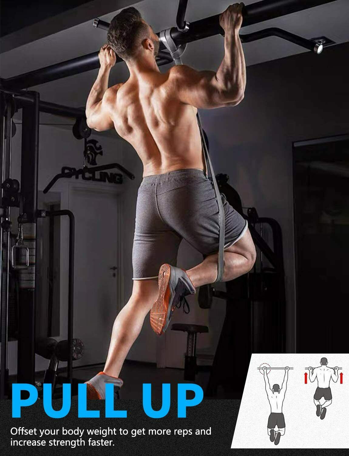 Shop Pull Up Bands Heavy Duty Resistance Bands For Gyms & Exercise Fitness Workouts
