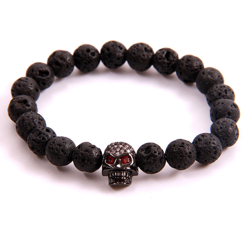 Shop Natural Stone Owl Head Yoga Bracelet