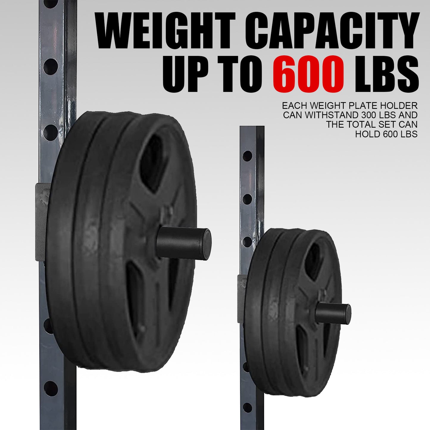 Shop Pair Barbell Piece Hanger Combination Frame Squatting Frame Weight Plate Holder