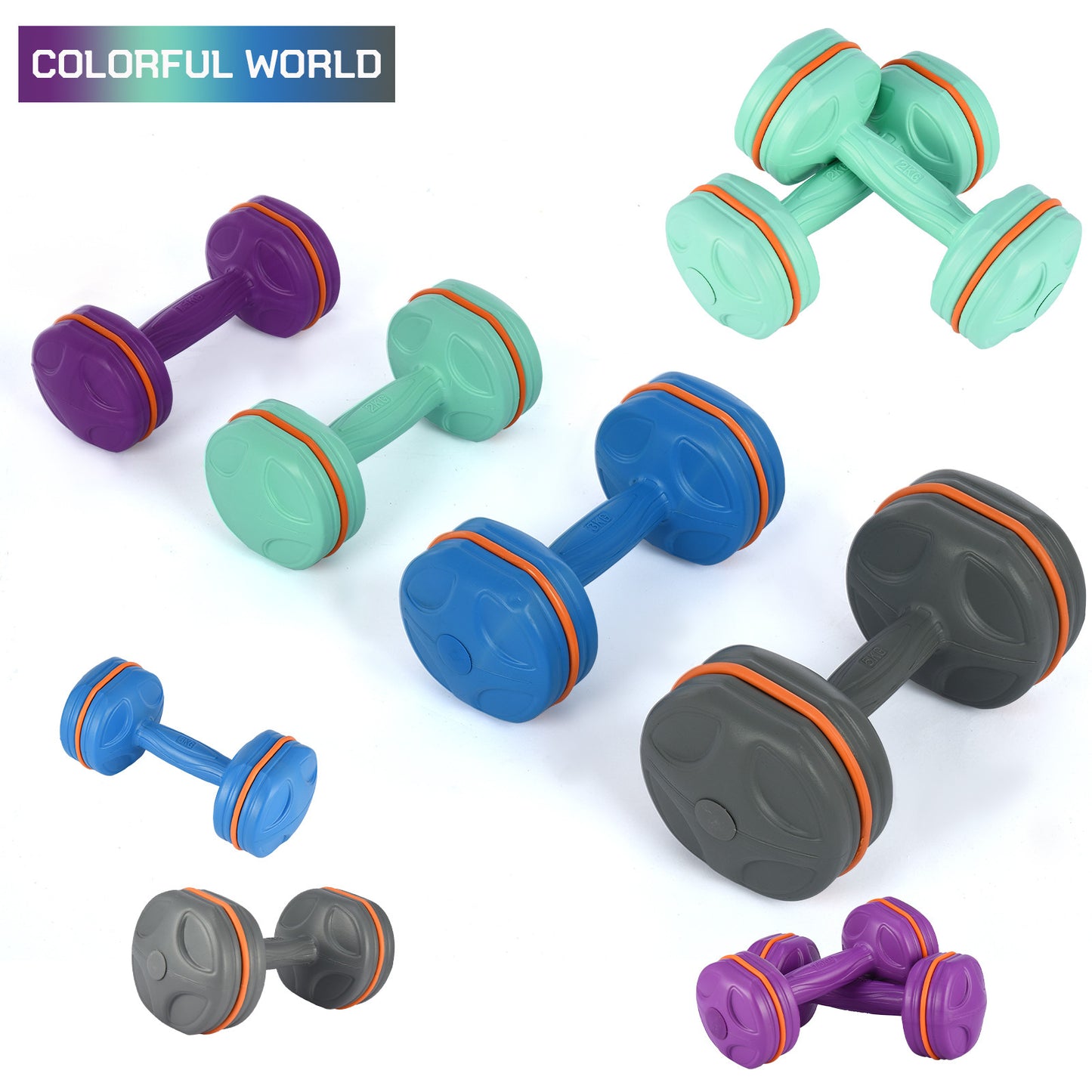 Shop Barbell Weights A Pair 1.5kg / 2kg / 3kg / 5kg For Home or  Gym