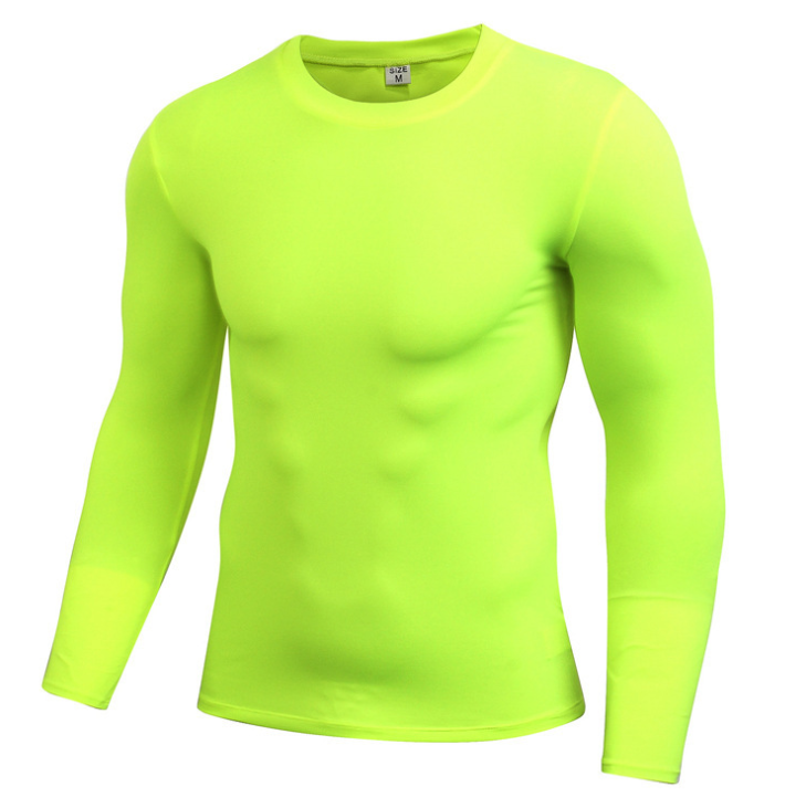 Shop Men's Solid Quick-Drying Fitness Tight T-Shirt