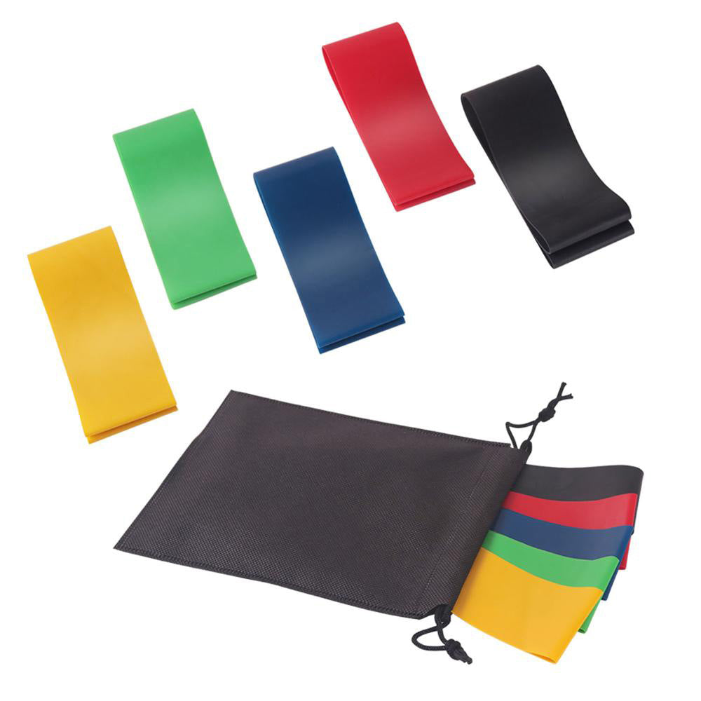 Shop 5 Level Resistance Rubber Bands Yoga Training Elastic Bands