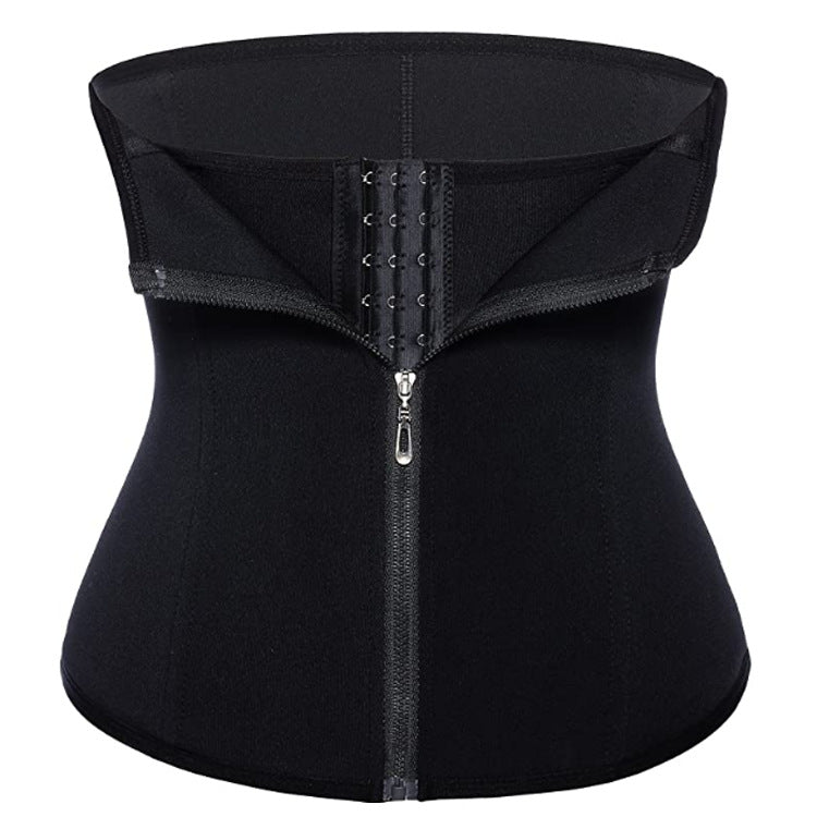 Shop Hot-selling zipper three-breasted belt neoprene corset body burst SWEAT Fitness Postpartum Body Girdle