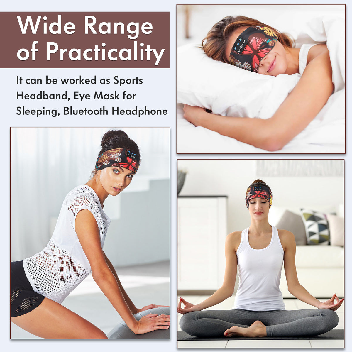 Shop Wireless Bluetooth Sports Headband Fitness Anti-sweat