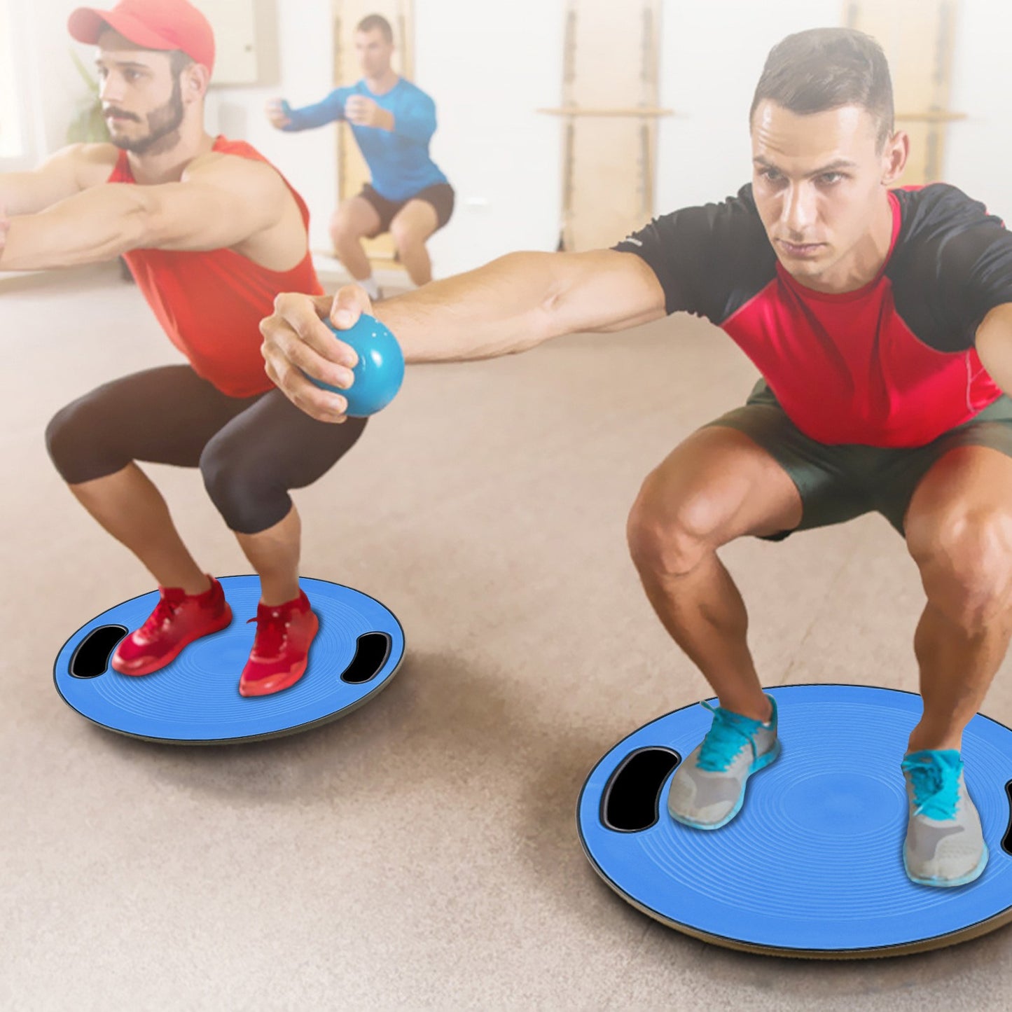 Shop Advanced Fitness Balance Board Rehabilitation Swing Board 40cm With Handle