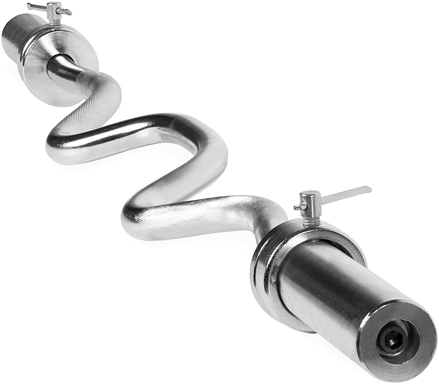 Shop 47\' Barbell Olympic Weight Lifting Bar Super Curl Bar For Strength Training