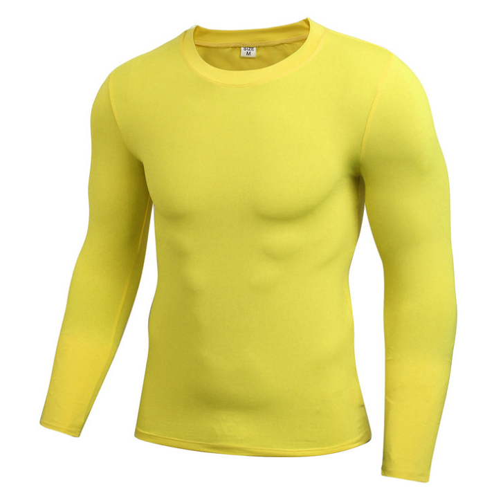 Shop Men's Solid Quick-Drying Fitness Tight T-Shirt