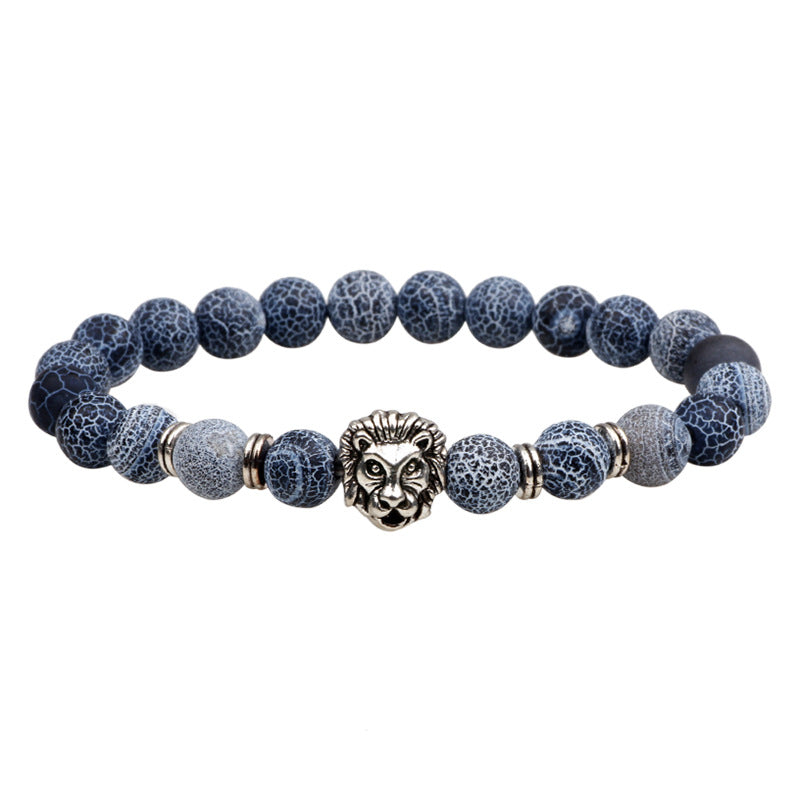 Shop Natural Stone Owl Head Yoga Bracelet