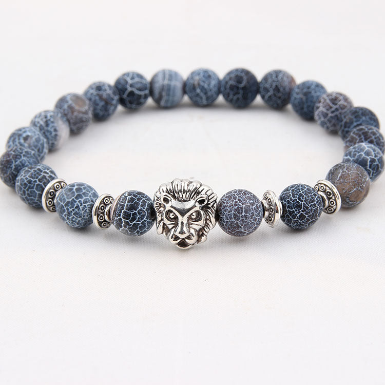 Shop Natural Stone Owl Head Yoga Bracelet