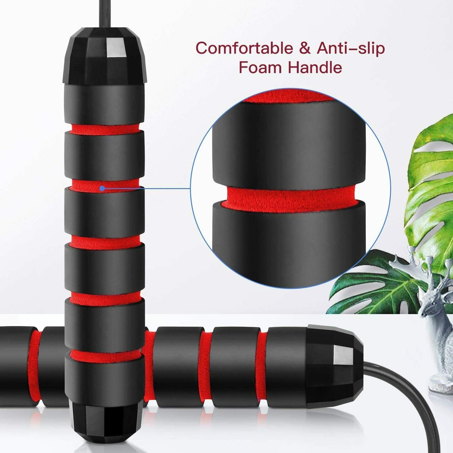 Shop Tangle-Free Slim Body Speed Rope With Ball Bearings Steel Skipping Rope