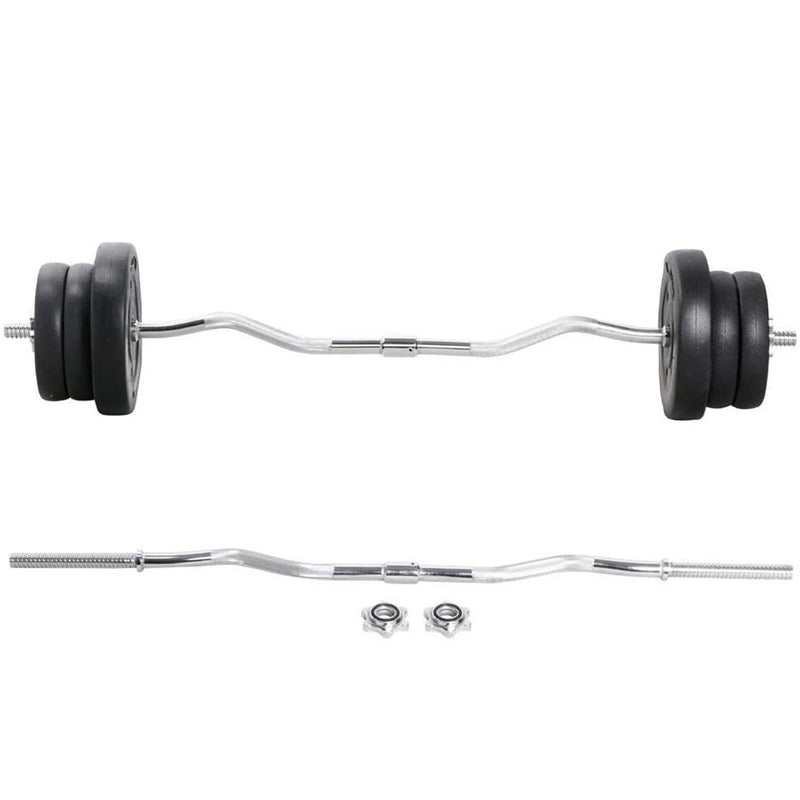Barbell Dumbbell Curl Bar Weight Lifting Curl Barbell Gym Exercise Workout