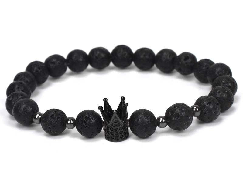 Shop Natural Stone Owl Head Yoga Bracelet
