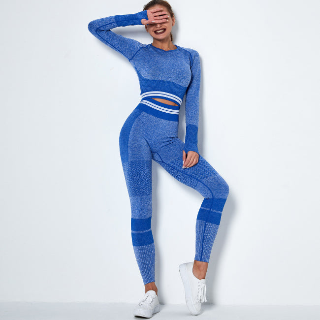 Shop Seamless knitted quick-drying sports yoga suit