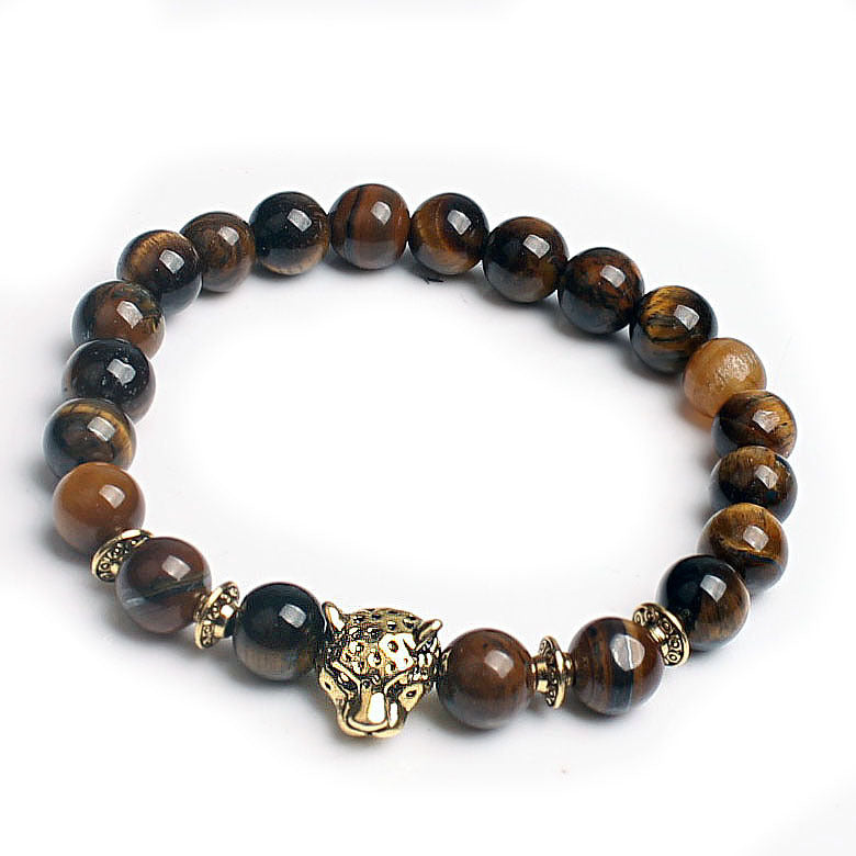 Shop Natural Stone Owl Head Yoga Bracelet