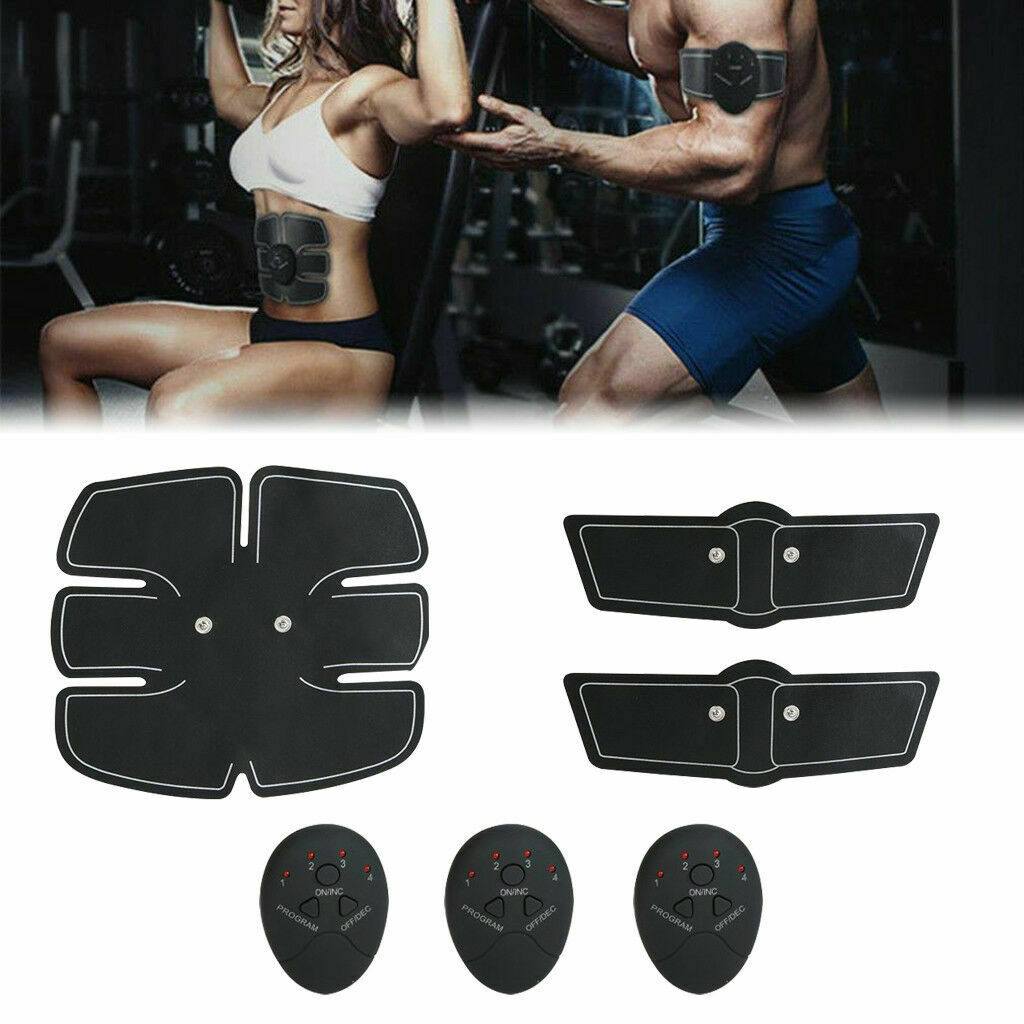 Shop Electric Muscle Toner Machine ABS Toning Belt Simulation Fat Burner Belly Shaper