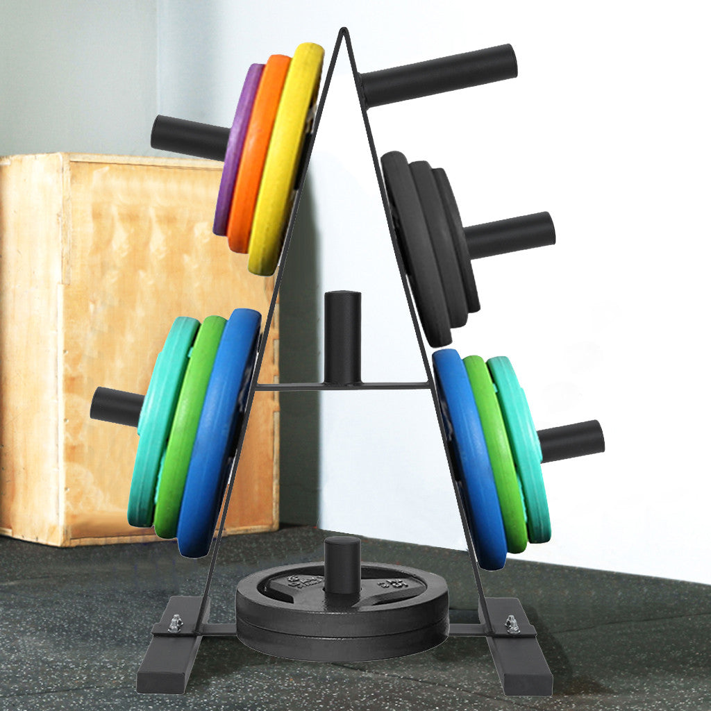 Shop Weight Plate Rack Weight Plate Tree 2 inch For Bumper Plates Free Weight Stand