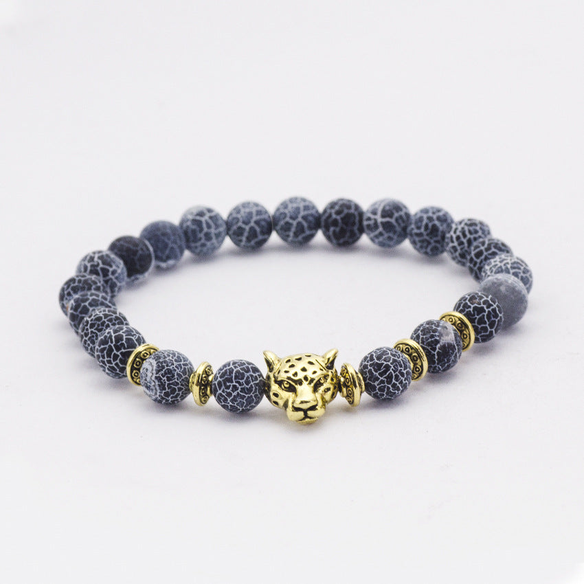 Shop Natural Stone Owl Head Yoga Bracelet