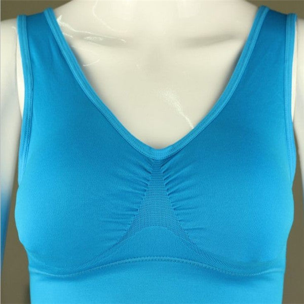 Shop Women Yoga Tank Tops  Sports Bra Workout Fitness Running Crop Top
