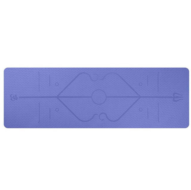 Shop Non Slip TPE Yoga Pad Position Line Beginner