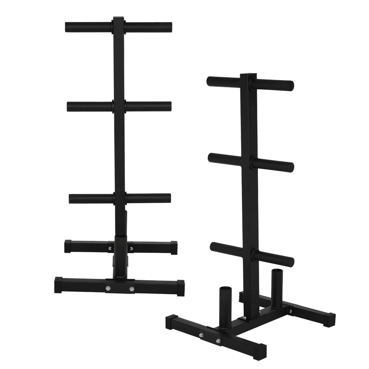 Shop Olympic Weight Plate Rack For 2in Plates Vertical Bar Holder For Home Gym