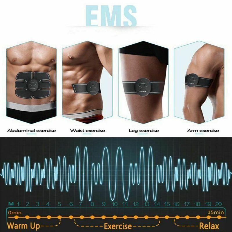 Electric Muscle Toner Machine ABS Toning Belt Simulation Fat Burner Belly Shaper