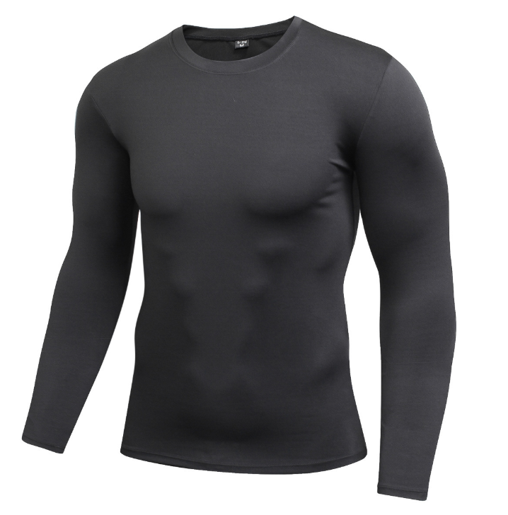 Shop Men's Solid Quick-Drying Fitness Tight T-Shirt