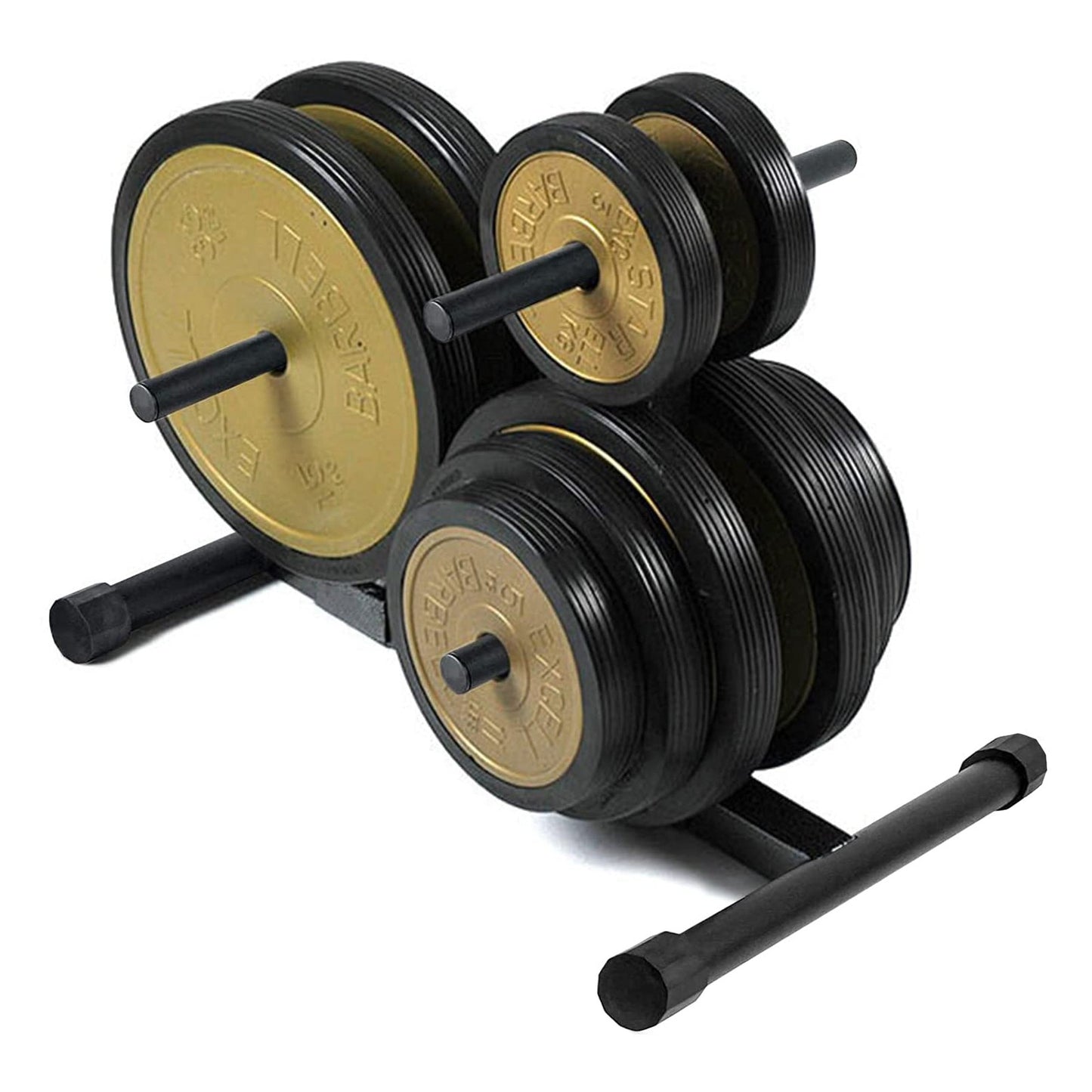 Shop Weight Plate Rack Tree For Dumbbell Plates Olympic Free Weight Storage Rack