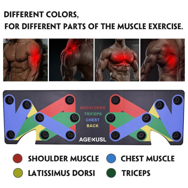 Shop Push Up Rack Edge 9 in 1 Body Building Exercise Fitness Set