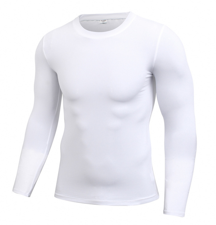 Shop Men's Solid Quick-Drying Fitness Tight T-Shirt