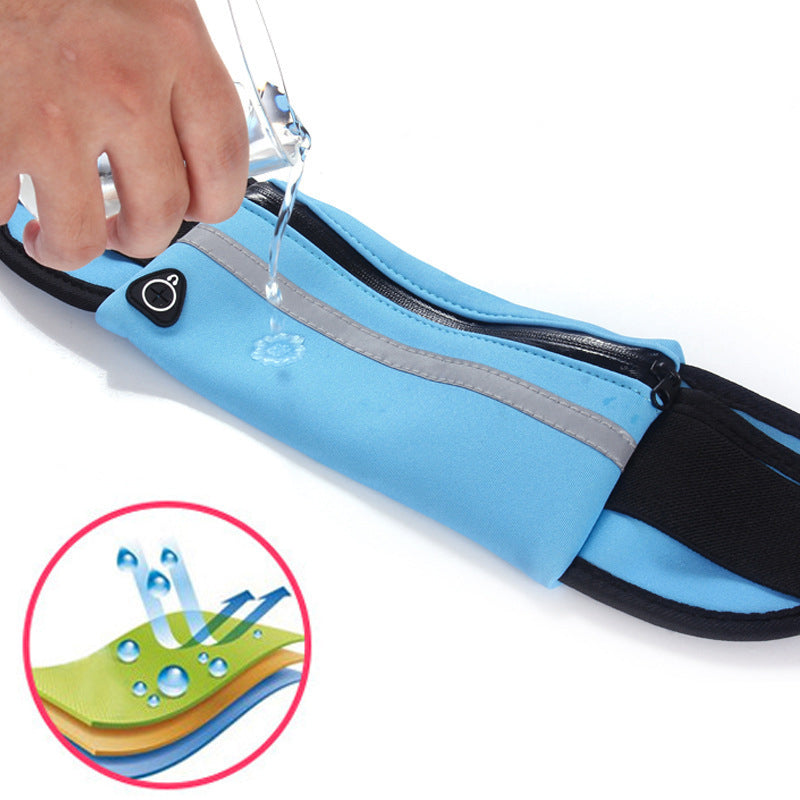 Shop Fitness Waist Bag With Pocket Slim Running Bag For Hiking Cycling Workout Sports Gym