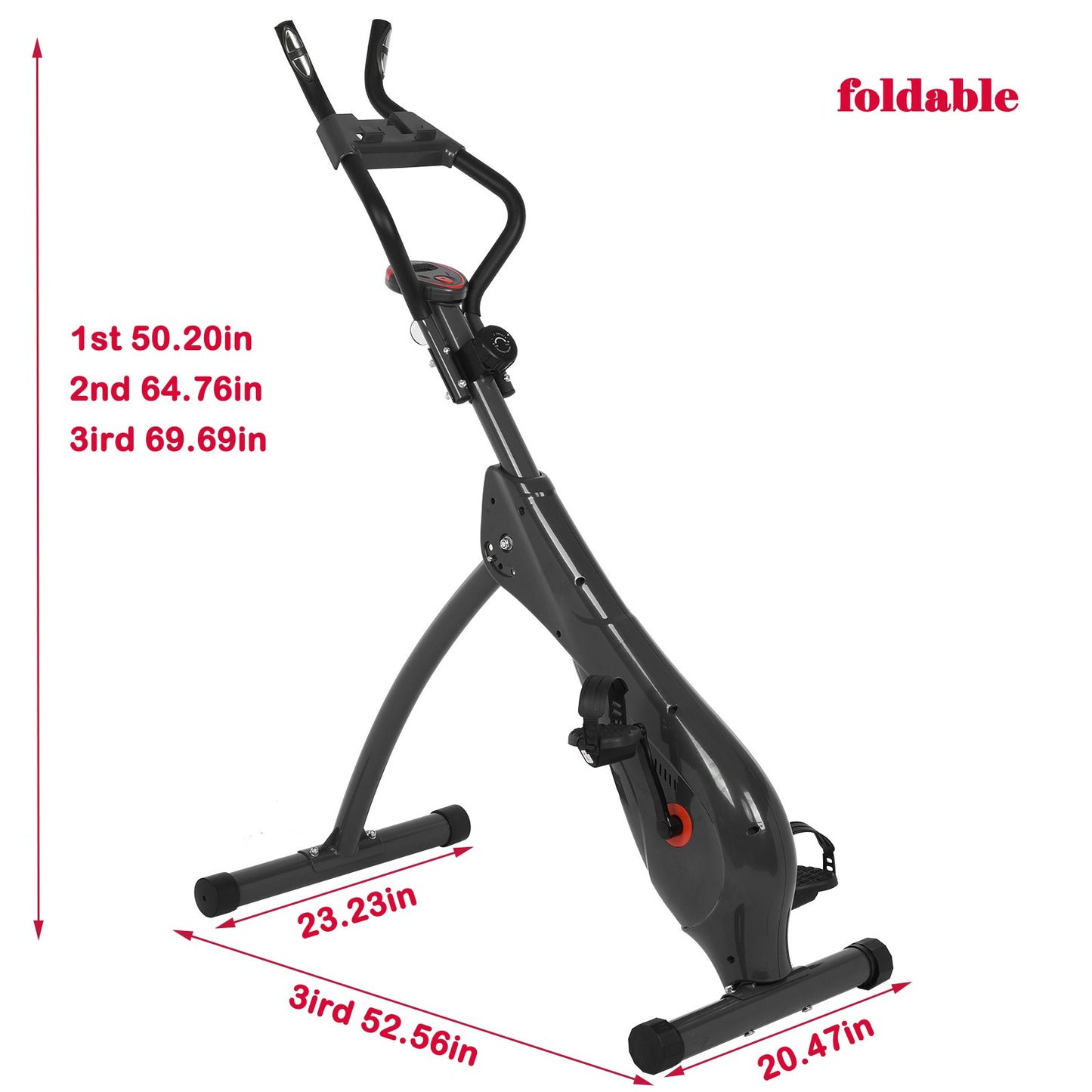 Shop Magnetic Control Exercise Bike Household Ultra-quiet Sports Foldable Indoor