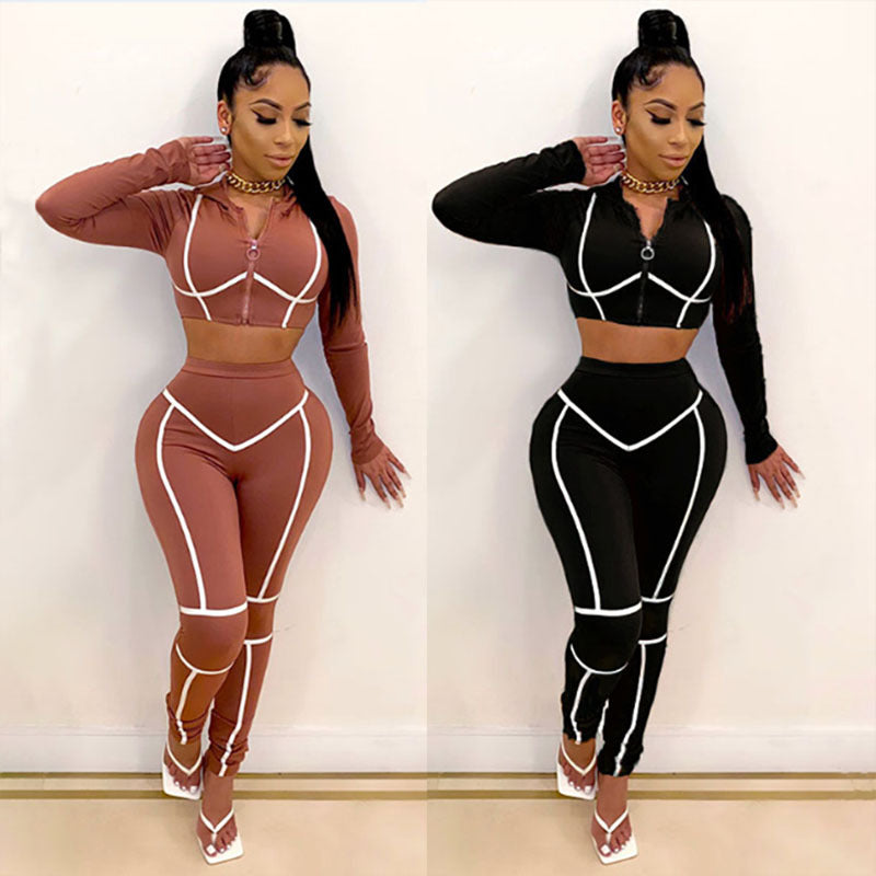 Shop Long Sleeve Yoga Fitness Fashion Set