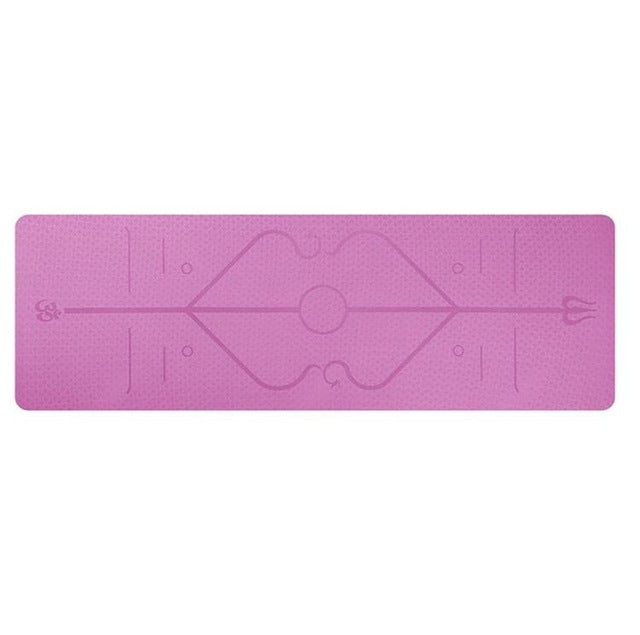 Shop Non Slip TPE Yoga Pad Position Line Beginner