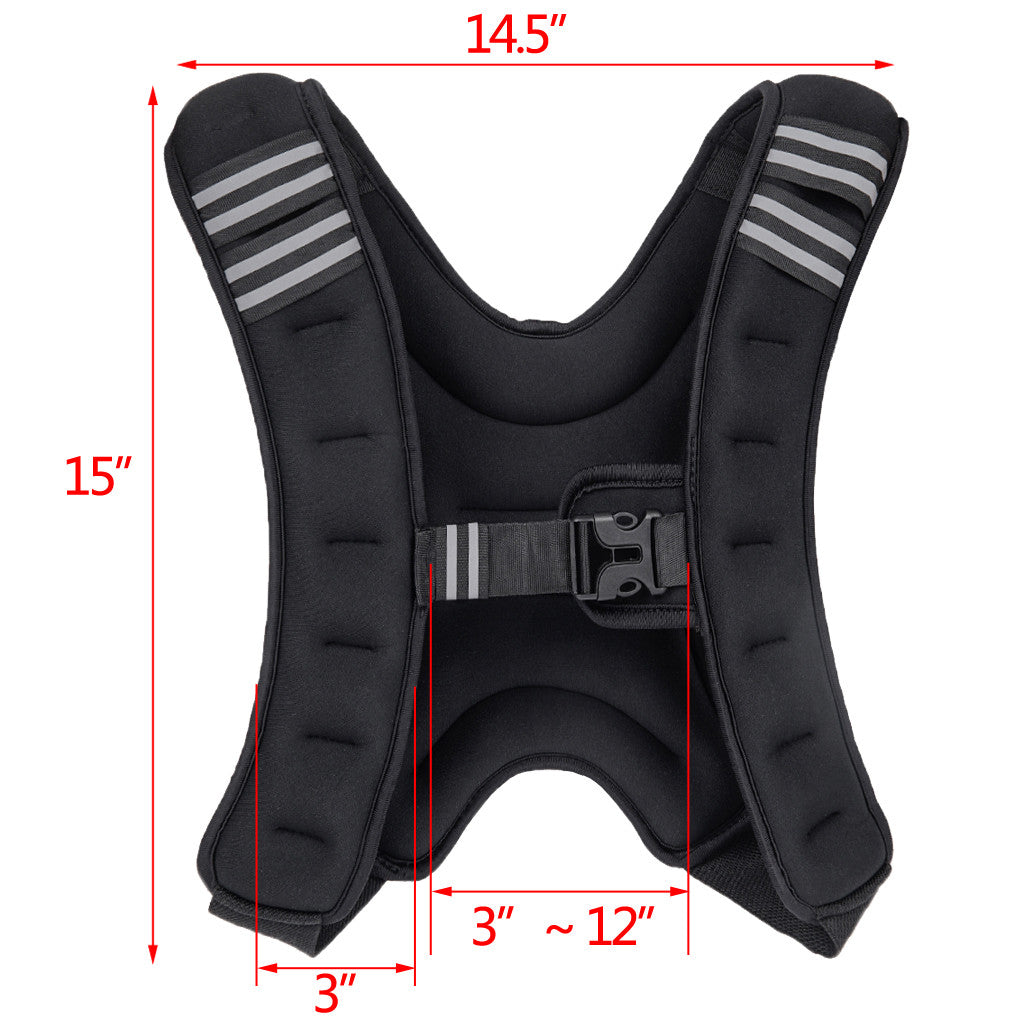 Shop 12lb Workout Weighted Vest Adjustable Weight Exercise Training Fitness