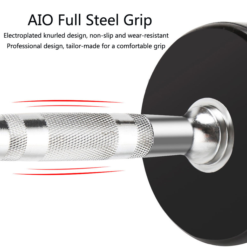 Shop 50LB Dumbbells In The Round Rubber For Strength Training Weight Loss