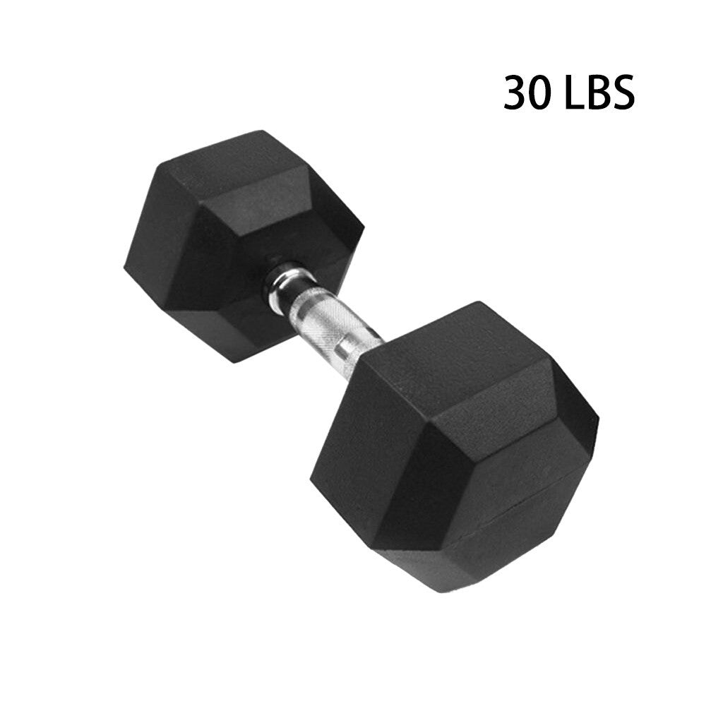 Shop Barbell Set Of 2 Hex Rubber Dumbbell With Metal Handles Pair Of 2 Heavy Dumbbell
