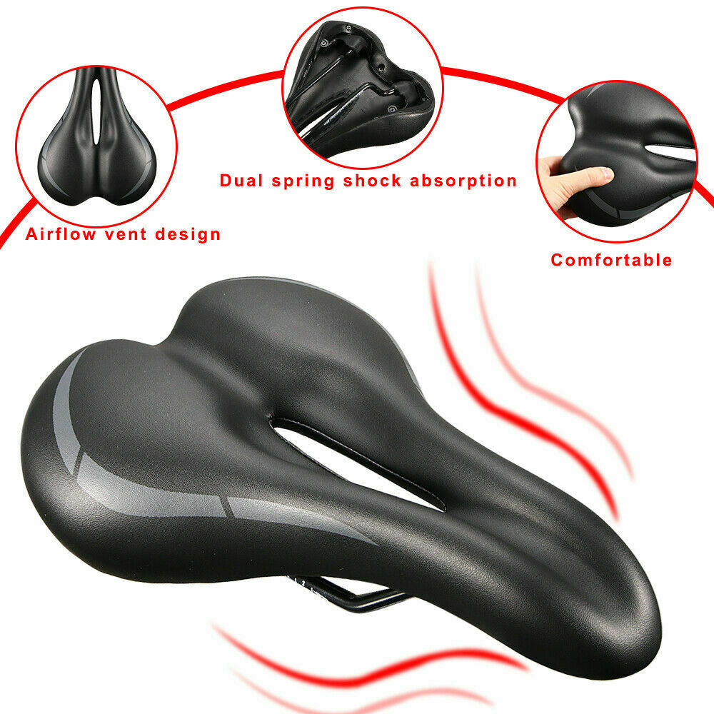 Shop Universal Bike Seat Padded Bicycle Saddle Exercise Outdoor Mountain Road Bikes
