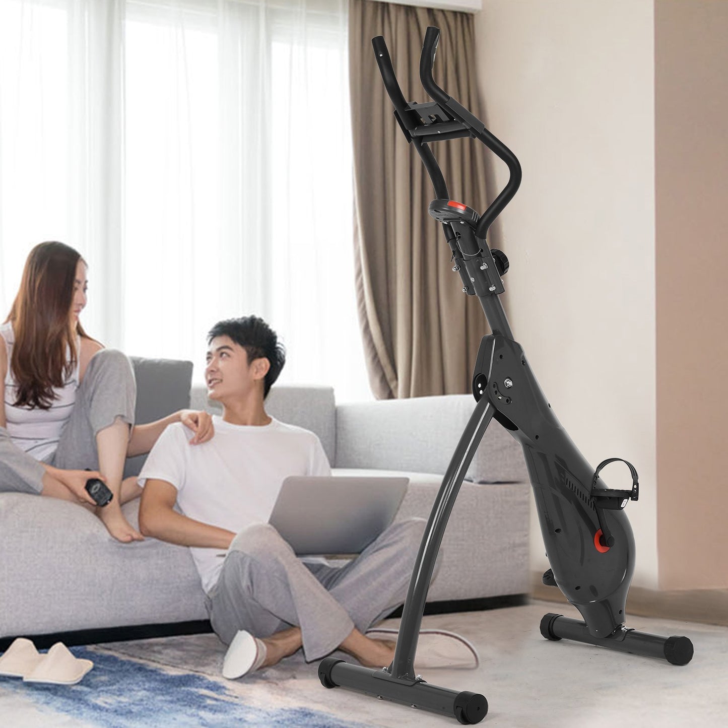 Shop Magnetic Control Exercise Bike Household Ultra-quiet Sports Foldable Indoor