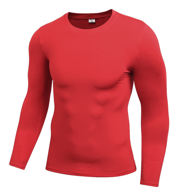 Shop Men's Solid Quick-Drying Fitness Tight T-Shirt