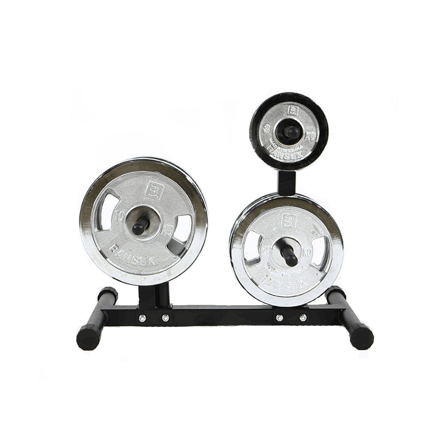 Shop Weight Plate Rack Tree For Dumbbell Plates Olympic Free Weight Storage Rack