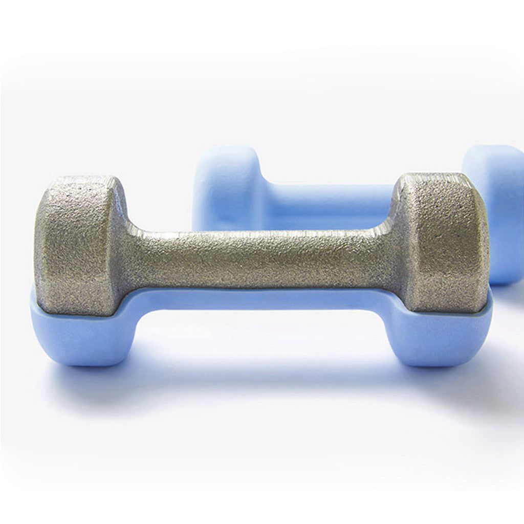 Shop A Pair Dumbbell Barbell Neoprene Coated Weights 6LB/8LB/10LB/12LB/15LB Blue